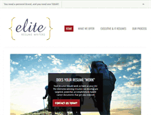 Tablet Screenshot of eliteresumewriters.com